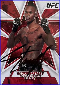 +++ Israel Adesanya UFC signed Trading Card in Person autograph +++