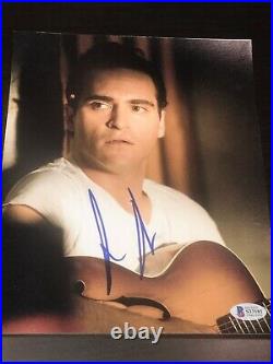 JOAQUIN PHOENIX SIGNED AUTOGRAPH 8x10 PHOTO WALK THE LINE IN PERSON BECKETT COA