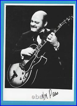 JOE PASS in person signed glossy PHOTO 13 x 18 cm JAZZ AUTOGRAPH HAND SIGNED