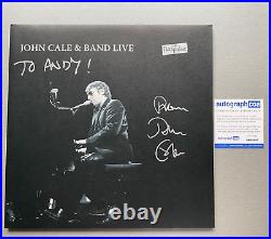 JOHN CALE In-person Signed Limit. Double LP Cover Vinyl 12 Autograph COA ACOA