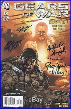 JOHN DIMAGGIO Gears Of War CAST X5 Signed Comic IN PERSON Autograph PROOF