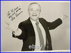 Jack Lemmon Signed in Person Inscribed Photo B/W 8x10