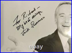 Jack Lemmon Signed in Person Inscribed Photo B/W 8x10