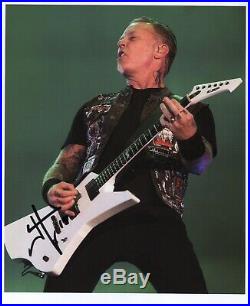 James Hetfield Metallica Signed Photo Genuine In Person + Hologram COA