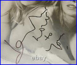 Jane Birkin Hand Signed Brigitte Bardot Photo Card In Person Uacc Dealers