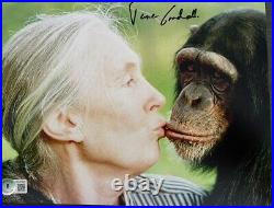 Jane Goodall Hand Signed In Person Autograph 10x8 Rare Beckett Bas Coa