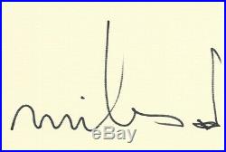 Jazz MILES DAVIS (1926-1991) In person obtained HAND SIGNED 4x6 card // RARE