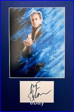 Jeff Goldblum HAND SIGNED White Card & 10x8 GRANDMASTER Photograph IN PERSON COA