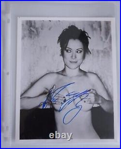 Jennifer Tilly Signed Photo 8x10 Sexy Photo! Autographed With Blue Sharpie! Bold