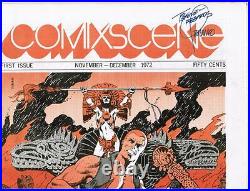 Jim Steranko COMIXSCENE #1+ Doc Savage issue AUTOGRAPHED, hand signed in person