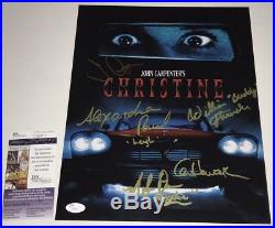 John Carpenter CHRISTINE Cast X5 Signed 11x14 Photo IN PERSON Autograph JSA COA