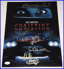 John Carpenter CHRISTINE Cast X5 Signed 11x14 Photo IN PERSON Autograph JSA COA
