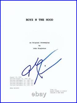 John Singleton Signed Boyz N The Hood FULL Movie Script AFTAL UACC COA In Person