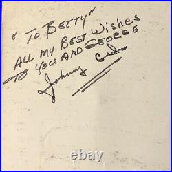 Johnny Cash SIGNED Program & June Carter Cash Autograph-Personalized To Neighbor
