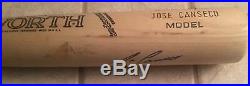 Jose Canseco Game Personal Model Autographed Signed Worth Bat