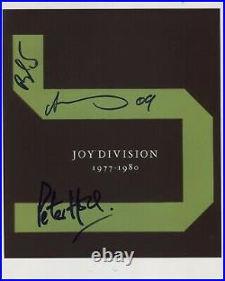 Joy Division Signed 8 x 10 Photo Genuine In Person Substance + Hologram COA
