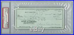 Julie Andrews Signed Auto Autograph Personal Check PSA/DNA COA Mary Poppins