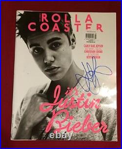 Justin Bieber Signed Rolla Coaster Magazine Authentic In Person Autograph Rare