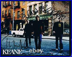 KEANE genuine autograph 6x7 photo signed In Person English rock band
