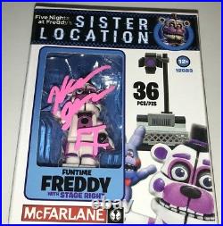 KELLEN GOFF Signed FUNTIME FREDDY McFarlane TOY Five Nights IN PERSON Autograph