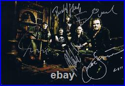 Krokus genuine autograph 8x12 photo signed In Person Swiss Heavy Metal band