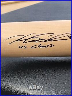 Kyle Schwarber Cubs Autographed Signed Game Model Bat. In Person Autographed