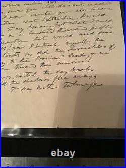 L1 THOMAS DE WITT TALMAGE AUTOGRAPH Letter Personal Correspondence SIGNED 1890