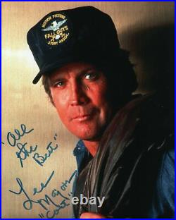 LEE MAJORS signed Autogramm 20x25cm THE FALL GUY in Person autograph COA COLT