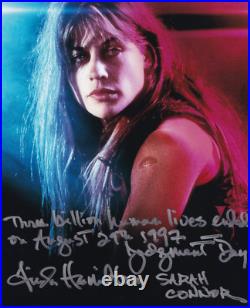 LINDA HAMILTON signed autograph 20x25cm TERMINATOR in person autograph ACOA