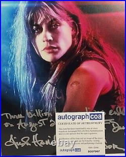 LINDA HAMILTON signed autograph 20x25cm TERMINATOR in person autograph ACOA