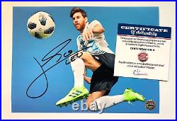 LIONEL MESSI (Argentina World Cup) Signed 7x5 Photo Original Autograph withCOA