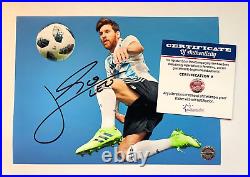 LIONEL MESSI (Argentina World Cup) Signed 7x5 Photo Original Autograph withCOA