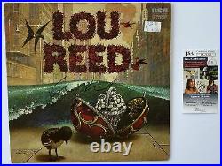 LOU REED Autograph IN-PERSON Signed Self-Titled Debut Album Record LP JSA Authen