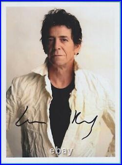 LOU REED in person signed glossy PHOTO 8x11 inch AUTOGRAPH