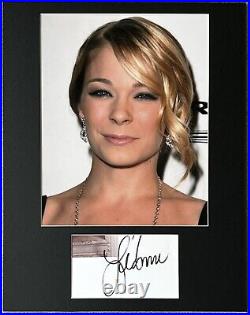 LeAnn Rimes Signed In Person 11x14 Matted Autograph & Photo Authentic, BLUE
