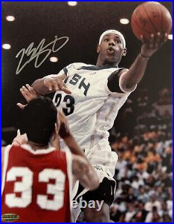 LeBron James Los Angeles Lakers Rare Hand Signed Autographed 10x8 Photo IPA COA