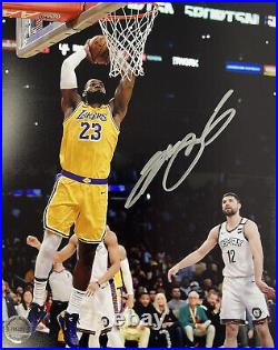LeBron James Los Angeles Lakers Rare Signed 10x8 Autographed IPA COA GOAT