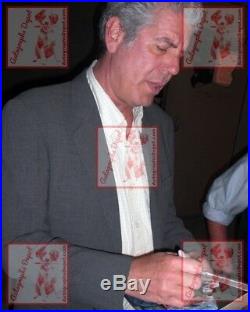 Legendary Chef ANTHONY BOURDAIN signed SIMPSONS photo RARE/IN-PERSON/PIC PROOF