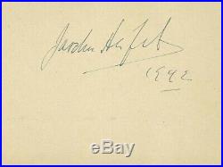 Legendary Violinist JASCHA HEIFETZ In-Person Signed Album Page Dated 1942