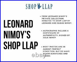 Leonard Nimoy Signed 8x10 Photograph Headshot from his Personal Collection