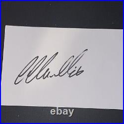 Lewis Hamilton Hand Signed Autograph Obtained? In-person, (On A White Card)