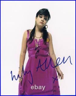 Lily Allen 1985- genuine autograph 8x10 photo signed In Person English singer