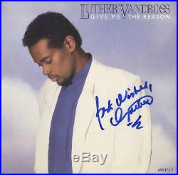 Luther Vandross American Singer & Songwriter Scarce In Person signed 7 Cover