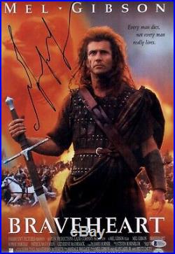 MEL GIBSON Signed BRAVEHEART 12x18 Photo IN PERSON Autograph BAS COA