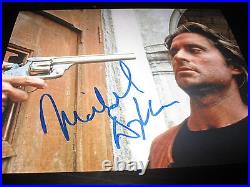 MICHAEL DOUGLAS SIGNED AUTOGRAPH 8x10 PHOTO WALL STREET PROMO IN PERSON COA NY N