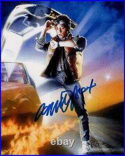 MICHAEL J FOX signed Autogramm 20x25cm BACK TO THE FUTURE In Person autograph