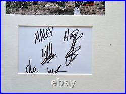 Maleviolence HAND SIGNED Themed mounted autographS with cert 18 x 12 NEW