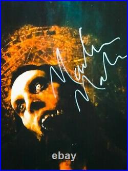 Marilyn Manson Hand Signed Photo 8x10 (CUSTOM FRAMED WITH ART) GREAT AUTOGRAPH