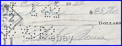 Marilyn Monroe Signed December 24th 1952 Personal Bank Check JSA
