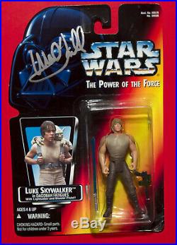 Mark Hamill Signed Luke Skywalker Figure Star Wars Power Of The Force -IN PERSON